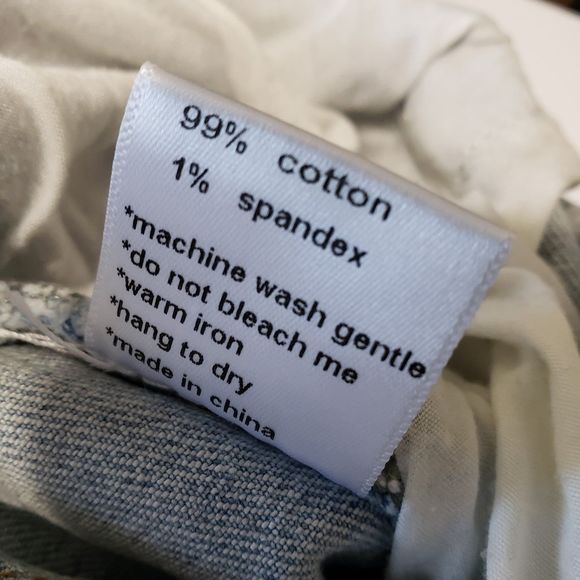 Cry Baby Women's Light Wash Button Fly Straight Leg Jeans, Size 29-P, Size 8 - Picture 9 of 12